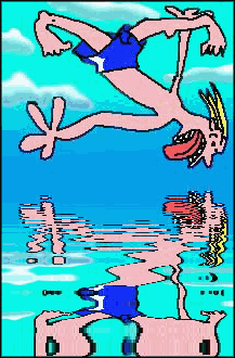 Bellyflop.  1999 David Gregory Taylor for care-mail.com. Not available for private or commercial use.  All rights reserved.